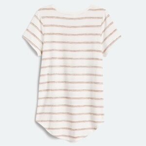 Striped Short Sleeve high low Top stitch fix